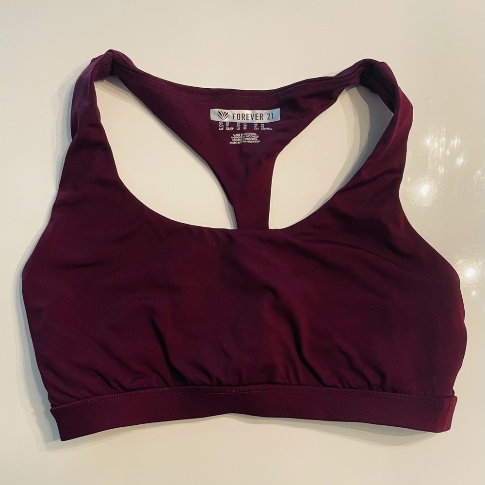 Purple Forever 21 Sports Bra